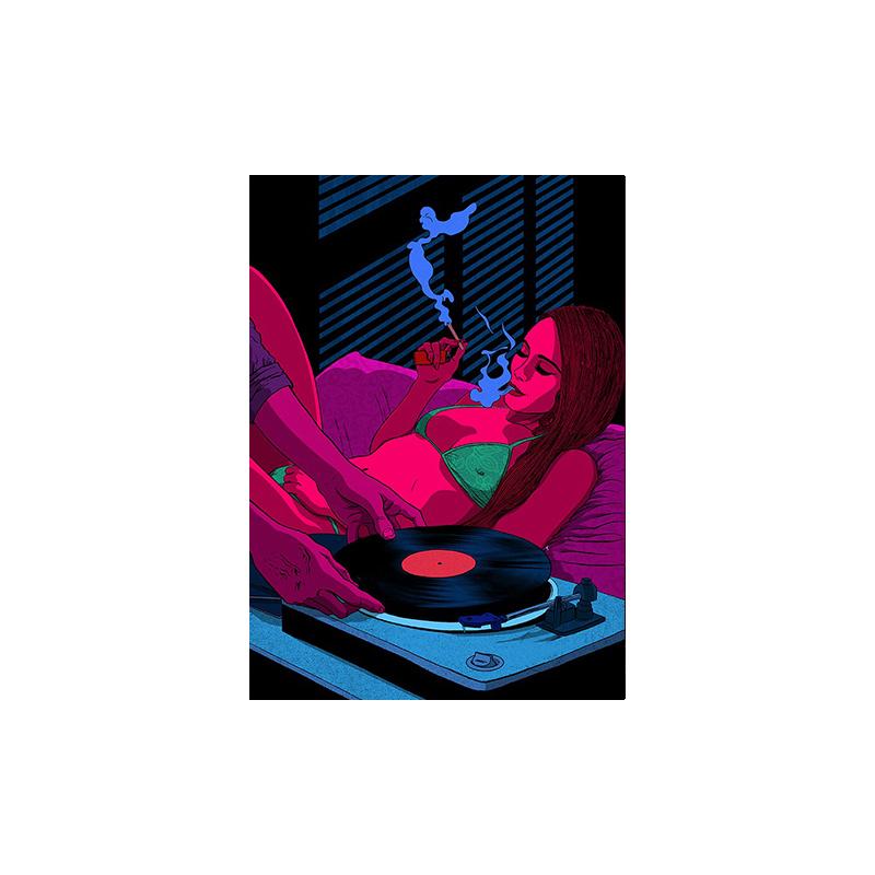 Abstrato Sexy Romântico Amante Cartaz Impressão Moderna Arte Da Parede Imagens para Bar Hotel Quarto Decoração Da Casa Mural Cuadros