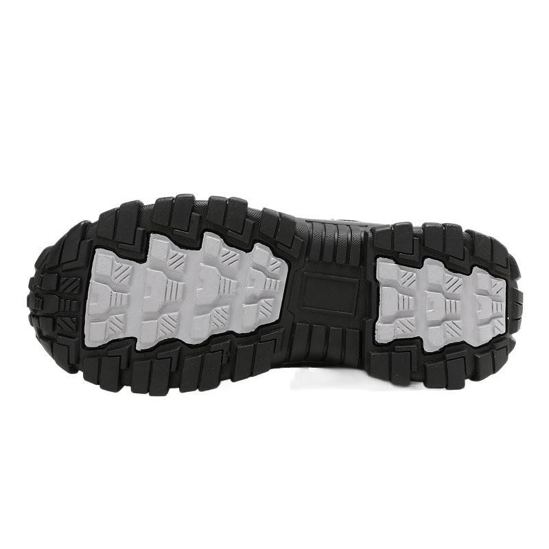 Men's Mid-High Top Outdoor Tactical Boots - Wear-Resistant, Fashionable Climbing and Hiking Shoes, Large Sizes Available