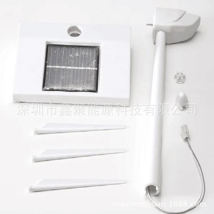 Solar Powered Windmill Model DIY Building Kit Kids Educational Electronic Toy Farm Decor