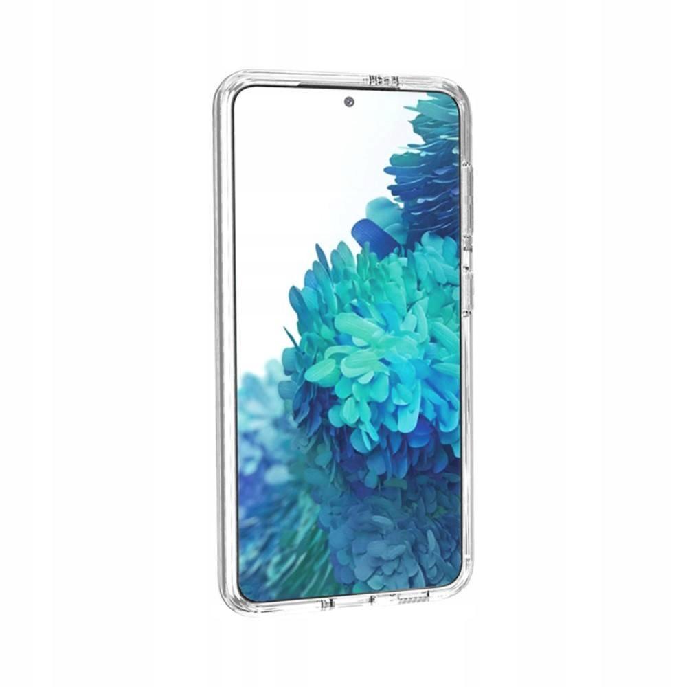 Case for SAMSUNG GALAXY S21, CLEAR BACK, ULTRA SLIM + GLASS