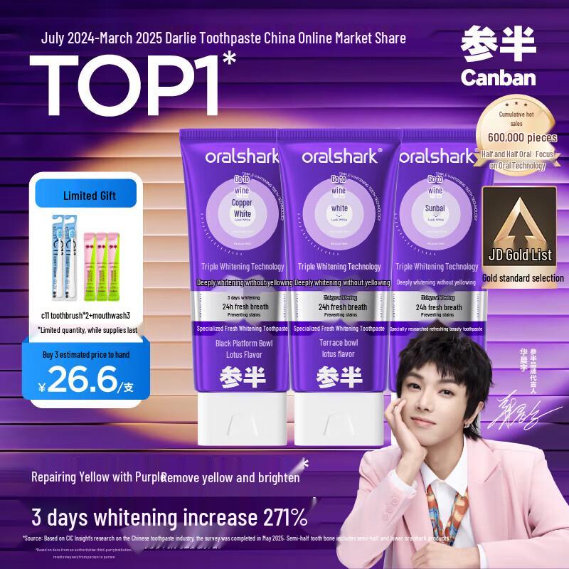 CENBAN Little Purple Tube Whitening Toothpaste