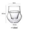 2/4/8 pezzi Tazza Espresso in Vetro a Doppia Parete 120/130ML Isolata Trasparente Bicchierini da Caffè per Espresso Set Tazze da Tè Latte Accessori per Caffè