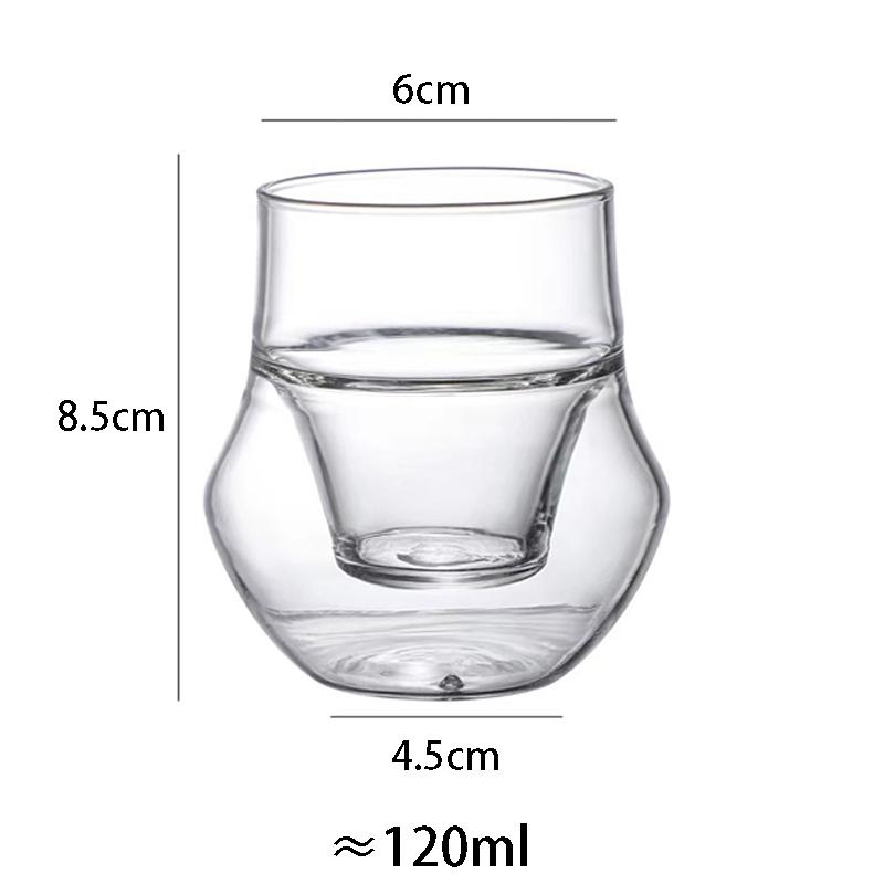 

2/4/8 шт. Двойные стенки стеклянные чашки для эспрессо 120/130 мл изолированные прозрачные стаканы для кофе кружки для чая латте набор кофейных принадлежностей 2pcs