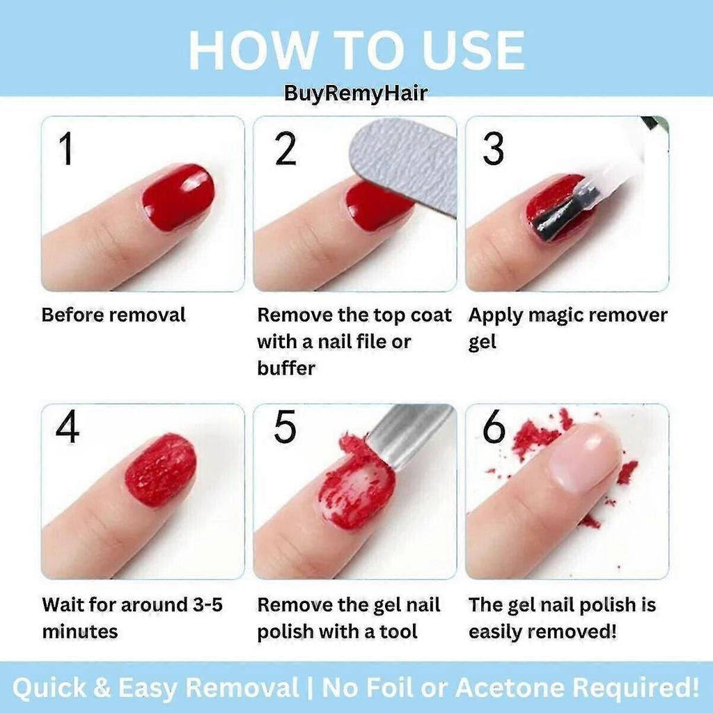 3 stuks Gel Remover 6 Minuten UV LED Manicure Burst 15ml