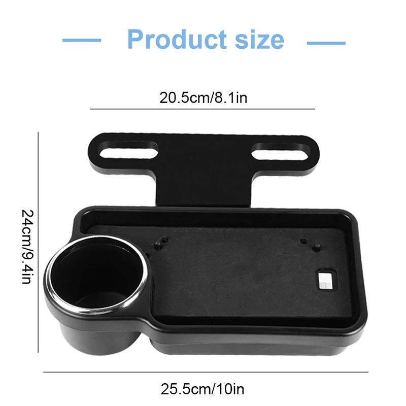 Car Foldable Dinner Plate For Kids Baby Tray Multi-functional Seat Headrest Table Drink Holder Phone Ipad Stand