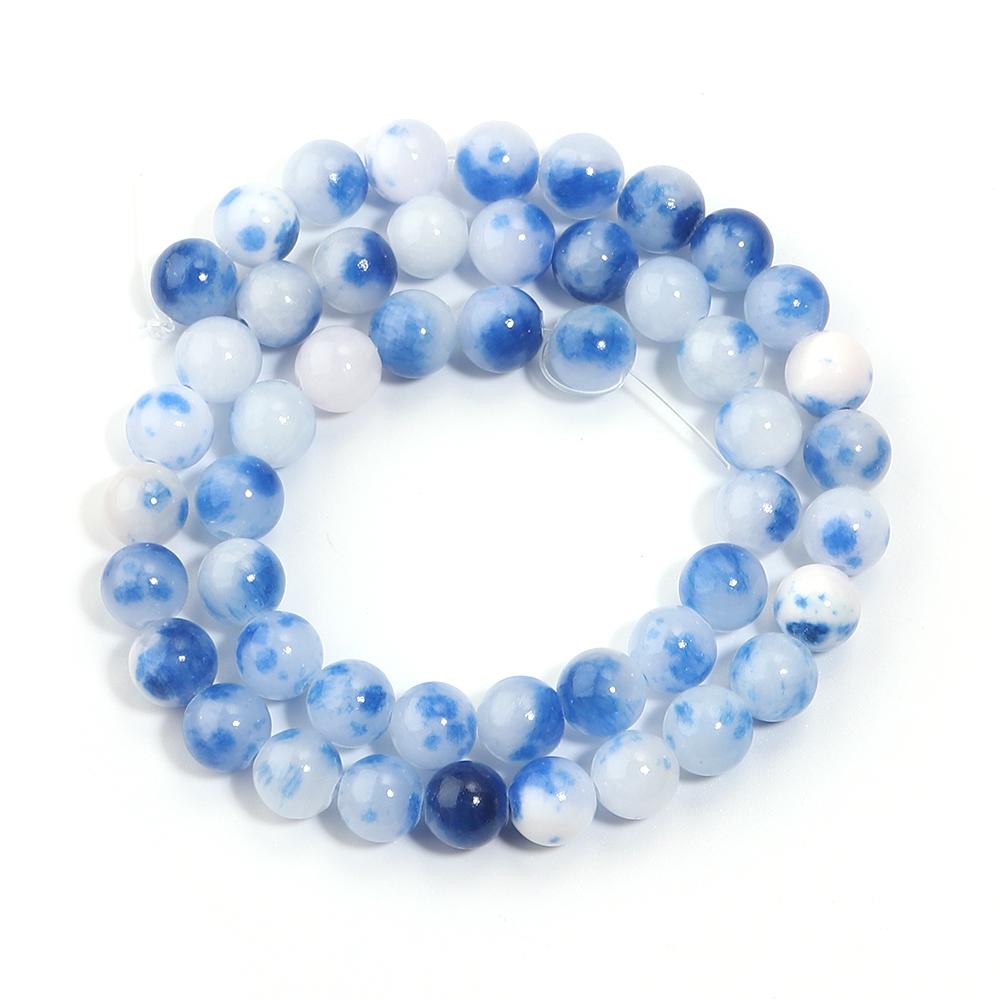 34-90pcs 4-12mm Persian Jade Stone Beads Natural Stone Loose Spacer Beads For Jewelry Making DIY Bracelet Necklace Accessories