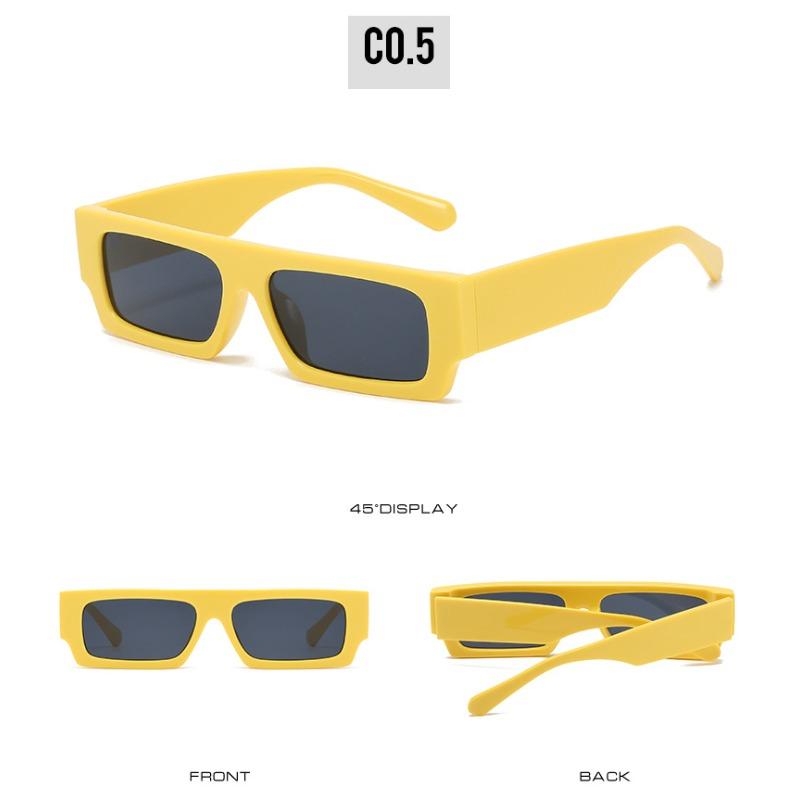 Nowe Męskie Markowe Okulary Przeciwsłoneczne Retro Kwadratowe Vintage Małe Prostokątne Damskie Okulary Przeciwsłoneczne Luksusowe Okulary Czarne Białe Okulary