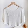 Knitted Wave Cardigan: Fashionable Snood Shawl with Neck Protection for Air-Conditioned Rooms
