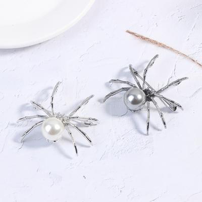 1 Stück Spinnen-Perlen-Brosche Damen-Brosche Geschenke Herren-Accessoires Schmuck