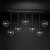 Gold or Black LED Chandeliers Modern Nordic  Clear Glass Ball Chandelier Lighting Living Room Restaurant Bedroom Hanging Lamp