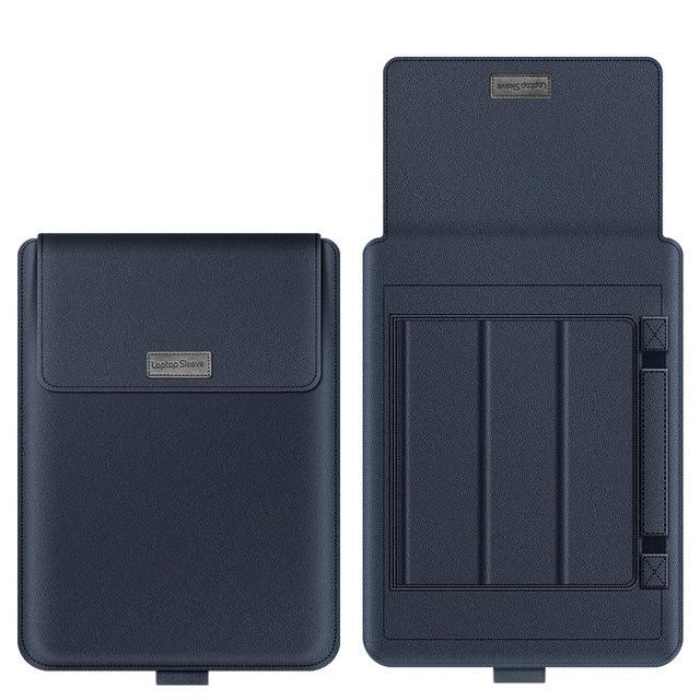 13-Inch PU Leather Laptop Stand and Protective Case with Heat Dissipation