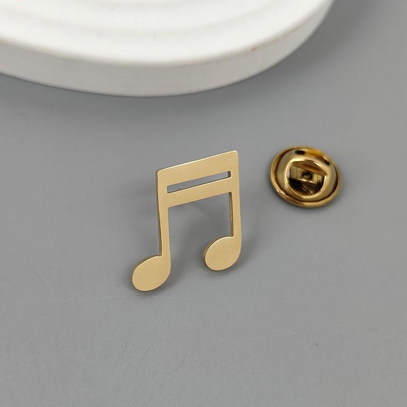 Music Symbols Brooches Cufflinks Creative Design Sense High-end Light Luxury Suit Coat Accessories
