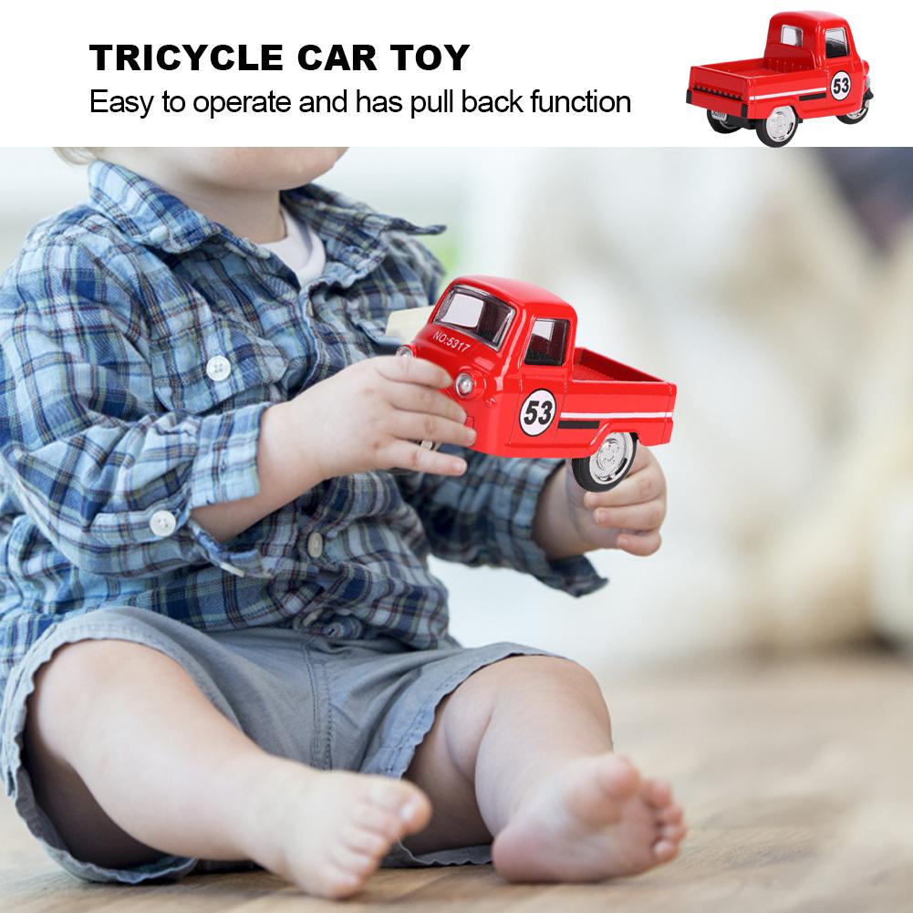 Legierung Dreirad Automodell Hochsimulation Klassisch Kinder Rückziehfahrzeuge Spielzeug