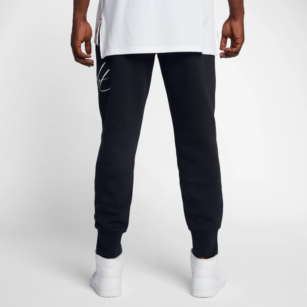 Jordan Asflight Fleece Gfx Pant Lifestyle Series Brand Logo Breathable Cuffed Knit Sports Pants Men Pants Black 933494-010