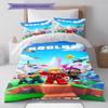 Gioco Roblox Set Copripiumino Trapuntato Copripiumino Federe Decorazione per la Casa Regalo di Compleanno (1 * copripiumino + 2 * federa, senza nucleo)