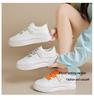 Damen 2024 Herbst Koreanischer Stil Klettverschluss Weiße Sneakers – Atmungsaktiv, Lässig, Sportliche Schuhe