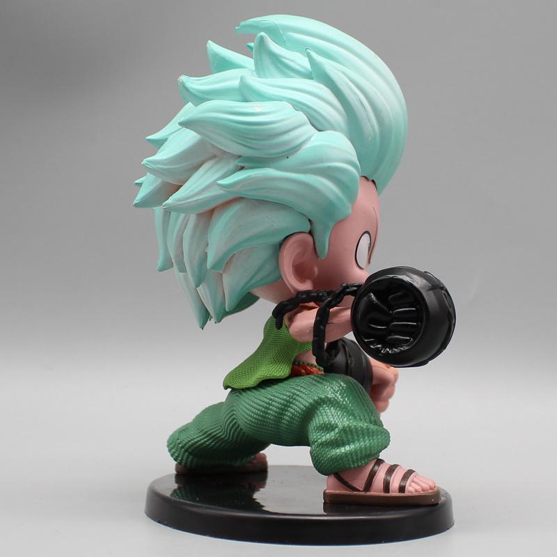 Anime Roronoa Zoro Fighting Figure Prison Cartoon Q Version Model Doll Around Kid Toy Gift