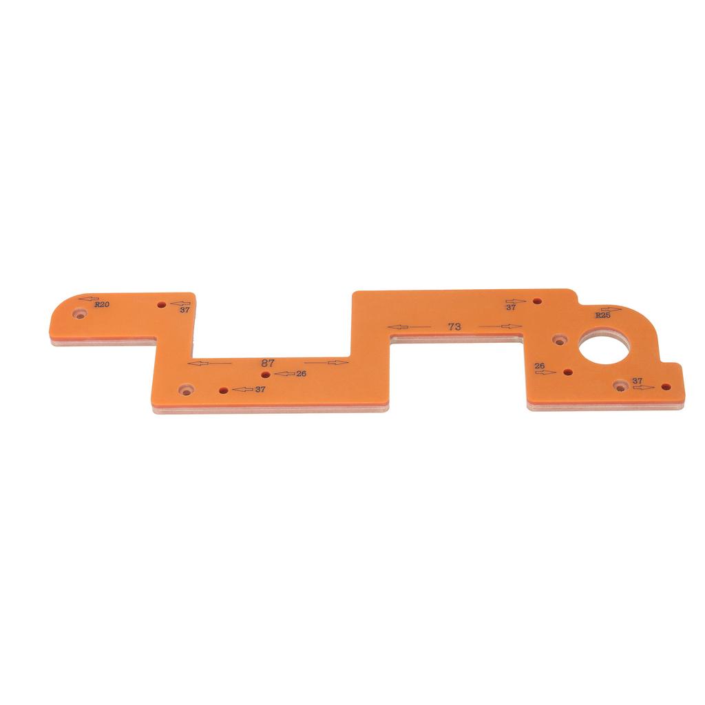 Handle Slotting Mold Arc Woodworking Grooving Auxiliary Tool Wardrobe Embedded U Shaped Groove Template