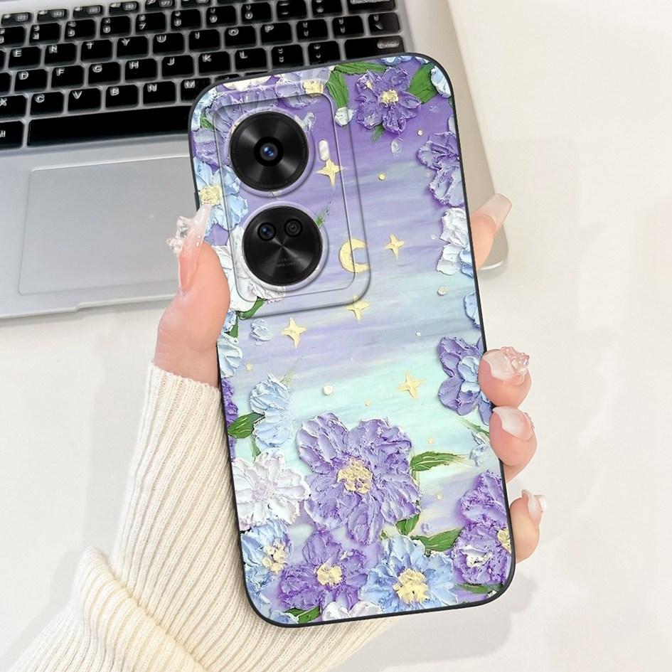 Nova 12 SE Hülle Für Huawei Nova 12 SE Cover 2024 Mode Bemalt Flüssigsilikon Anti-Fall Schutz Stoßfänger Für Nova 12SE Funda