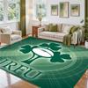 Ireland Rugby Design Crystal Velvet Rug Soft Decorative Mat for Bedroom Entrance