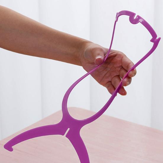 Yousheng Wig Storage Holder Foldable Creative PP Folding Wig Stand Stable Tool for Home