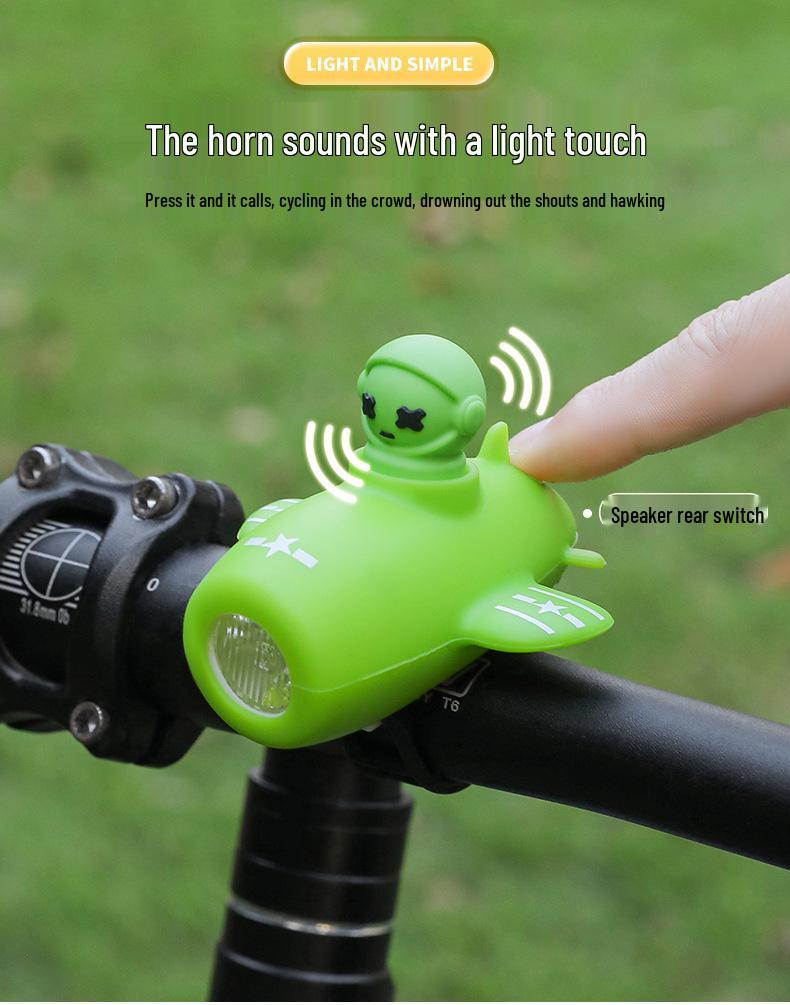 High Brightness Front Bike Light & Horn for Children's Night Riding