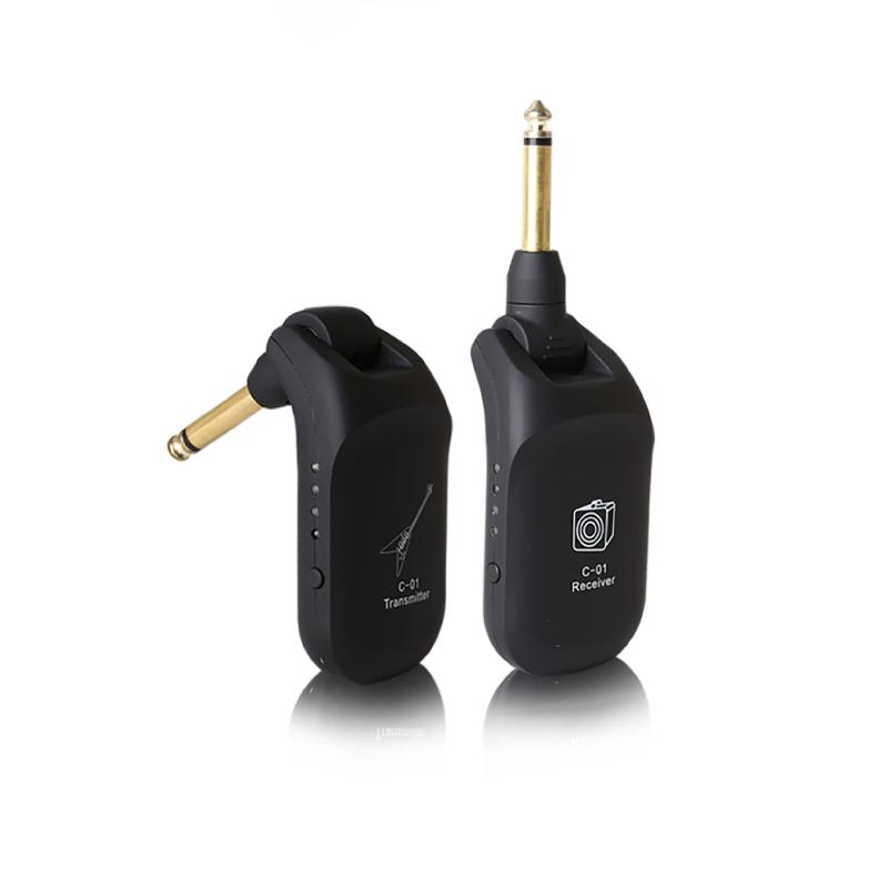 C-01 Wireless Guitar System Built In Channels Wireless Guitar Transmitter Receiver For Electric Guitar Bass Violin
