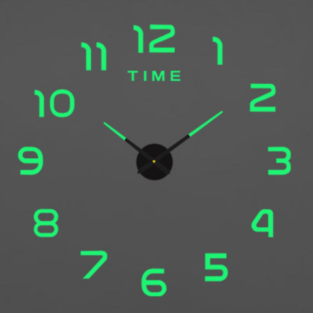 Modern Design Large Wall Clock 3D DIY Quartz Clocks Watches Acrylic Mirror Stickers Living Room Home Decor Horloge