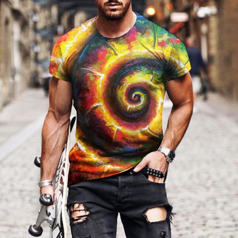 Мужская футболка с принтом в виде подсолнуха 3D Digital Printed — фото 11