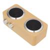 Kabelloser Bluetooth-Lautsprecher Retro Vollfrequenz Tragbare Holz-Computerlautsprecher für WindowsGelb