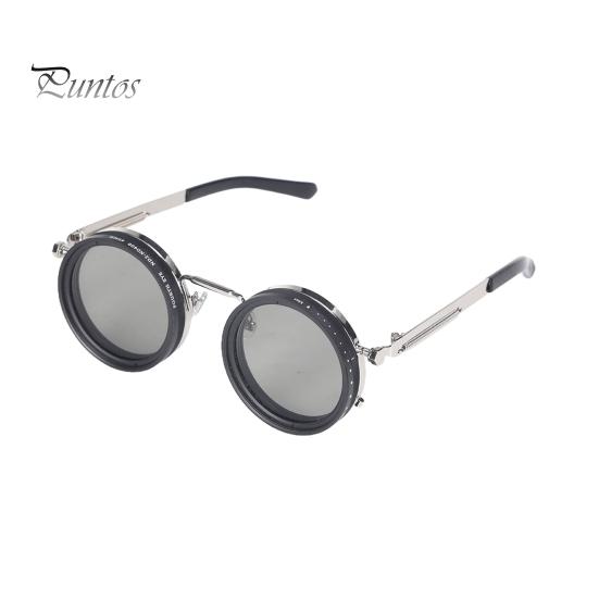 

Круглые поляризованные очки 1-12 передач регулируемые солнцезащитные очки с ND-фильтром для защиты от синего света очки ручной работы в стиле ретро для мужчин и женщин серебряный