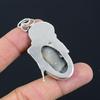 Daughters Day Deal Sterling Silver Fume Agate Gemstone Handmade Pendant Jewelry