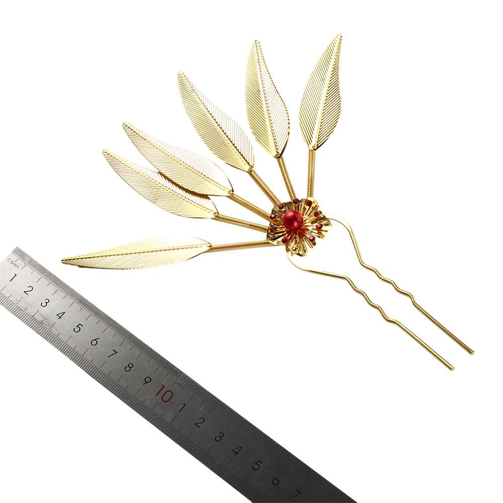 Hair Accessories Flower U Shape Hairpin Metal Hair Sticks Ancient Style Headwear Thai Headdress