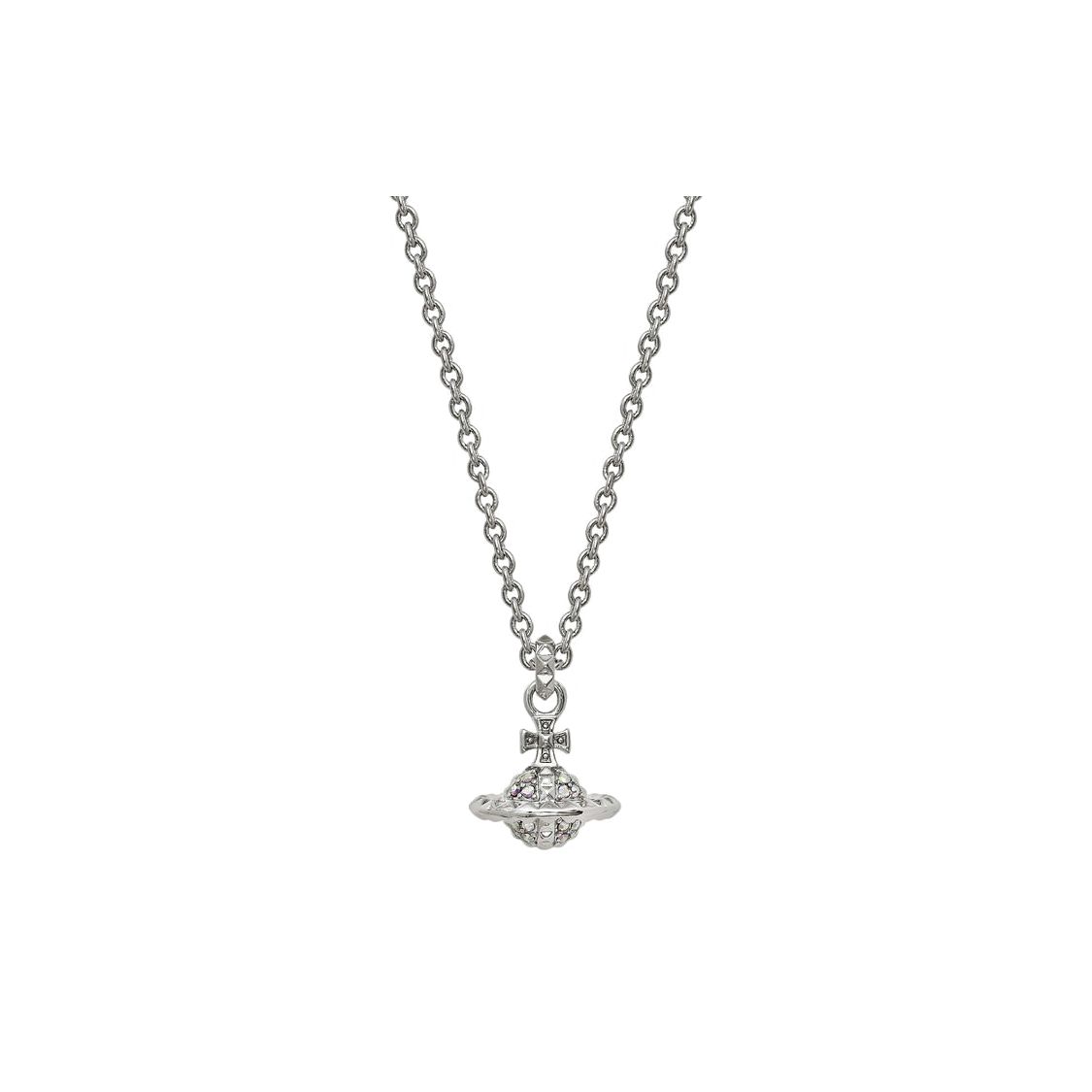 Vivienne Westwood Mayfair Small Orb Pendant Necklace Women necklace Silver Brass 63020051W110W110 Box