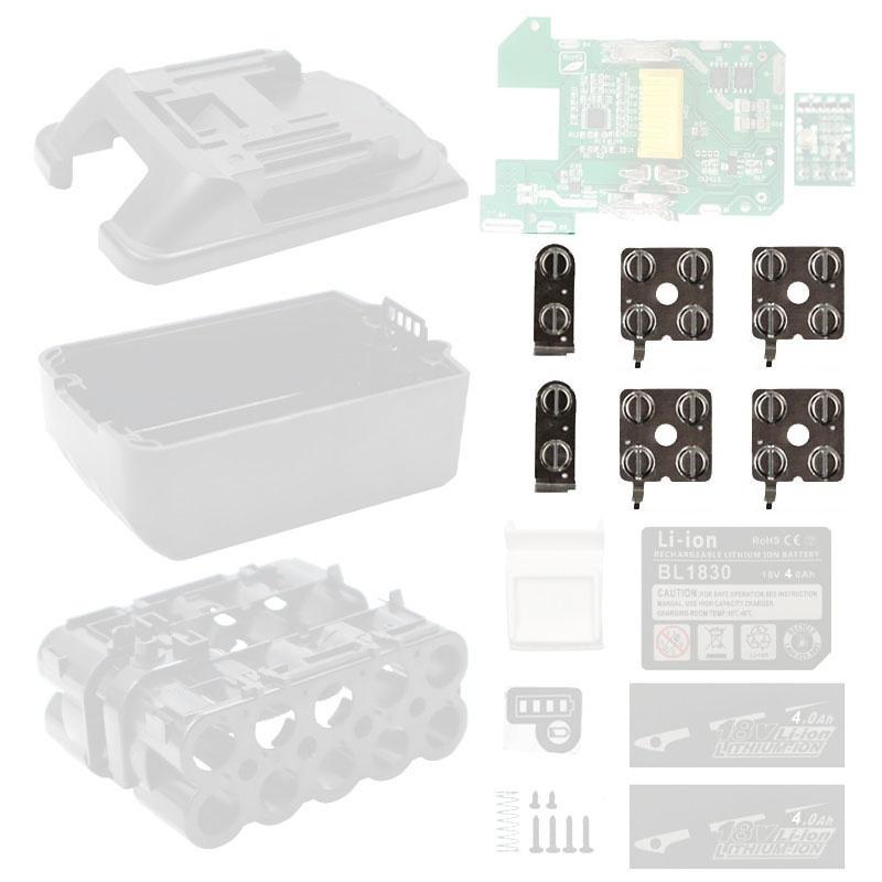 Nickel Sheet Lithium Battery Pack Electric Tool 18650 Li-ion Cell Connector BL1830 For 18V Li-ion Battery Box LXT BL1860
