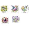 5PCS 2D Flat Animal DIY Diamond Decor DIY Diamond Painting Shake Car Ornaments Desktop Diamond Art Kits for Car Center Console