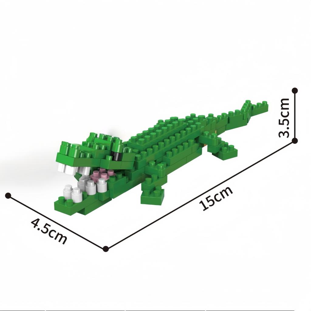 KNEW BUILT Panda Pavone Volpe Pinguino Animale Domestico Gatto Cane Micro Mini Giocattoli da Costruzione-Decorazione Festa Amata dai Bambini,Regalo di Natale,Assemblaggio Puzzle