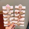 Coffee Girl Hair Band Student Small Intestine Band Hair Tie Children Hair Rope Girl Heart Cute Ponytail Headband Hair Accessories