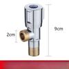 For Bathroom Kitchen Toilet Sink 1/2 Copper Angle Stop Valve Hot and Cold Water Stop Valve High Quality Quick Open Faucet Valve