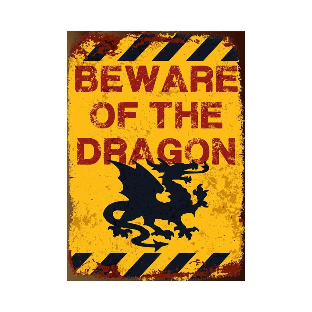 BEWARE OF Rabbit Retro Plaque Metal Tin Signs Garden Decoration Mouse Monkey Wall Stickers Kraken Plate Animal Warning Sign