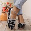 Fashion 2024 New Fashion Casual Flat Shoes Women Single Shoes Spring and Summer Breathable Mesh Latex Insole Round Toe Shoes Plus