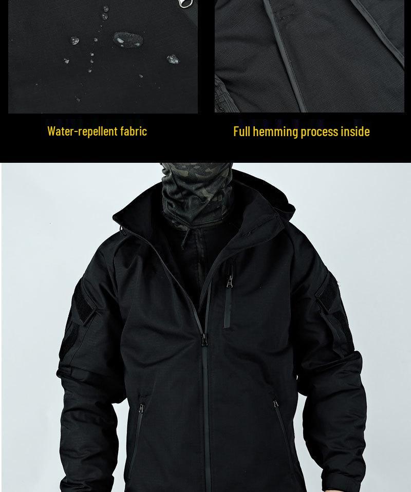 Pánská venkovní taktická bunda a kalhoty - Vodotěsné, odolné proti opotřebení, vojenská výbava pro jaro a podzim