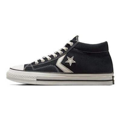 Star Player 76 Comfortable and Versatile Abrasion Resistant Mid-Top Espadrilles Unisex Black & White
