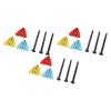 3 Set Golf Tees Adjustable Height Golf Ball Position Marker Golf Tee Nail Pegs Golf Training Accessories for Outdoor