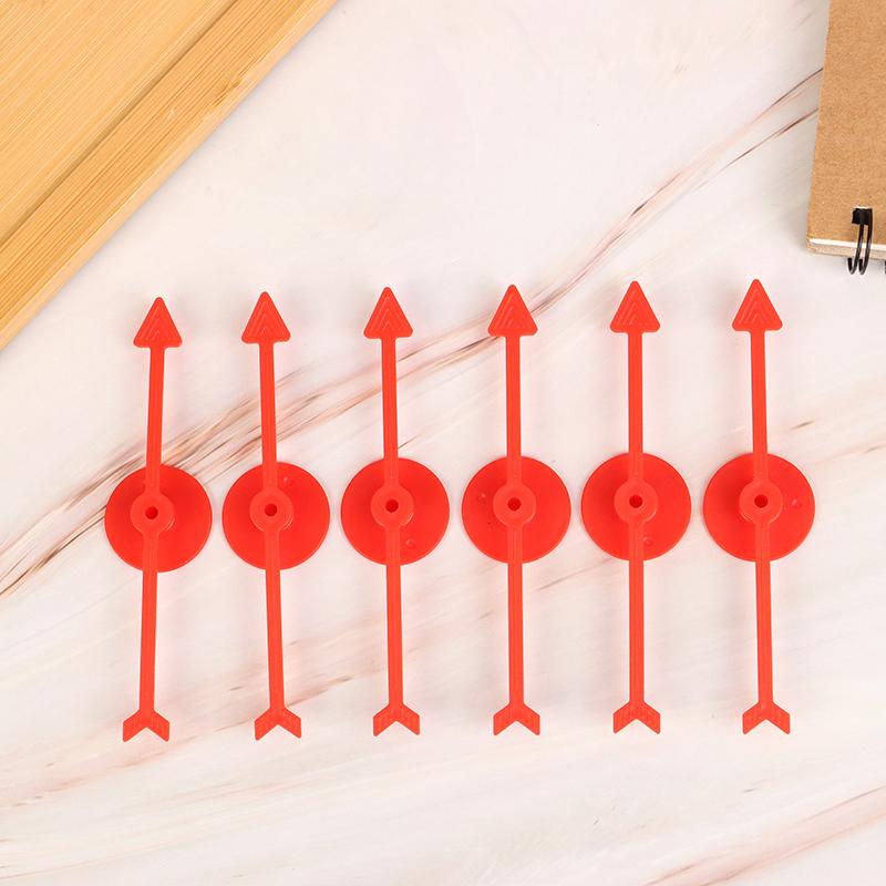 6 stk 10 cm Plast Roterende Pilpeker DIY Brettspill Barnas Leketøystilbehør DIY-tilbehør