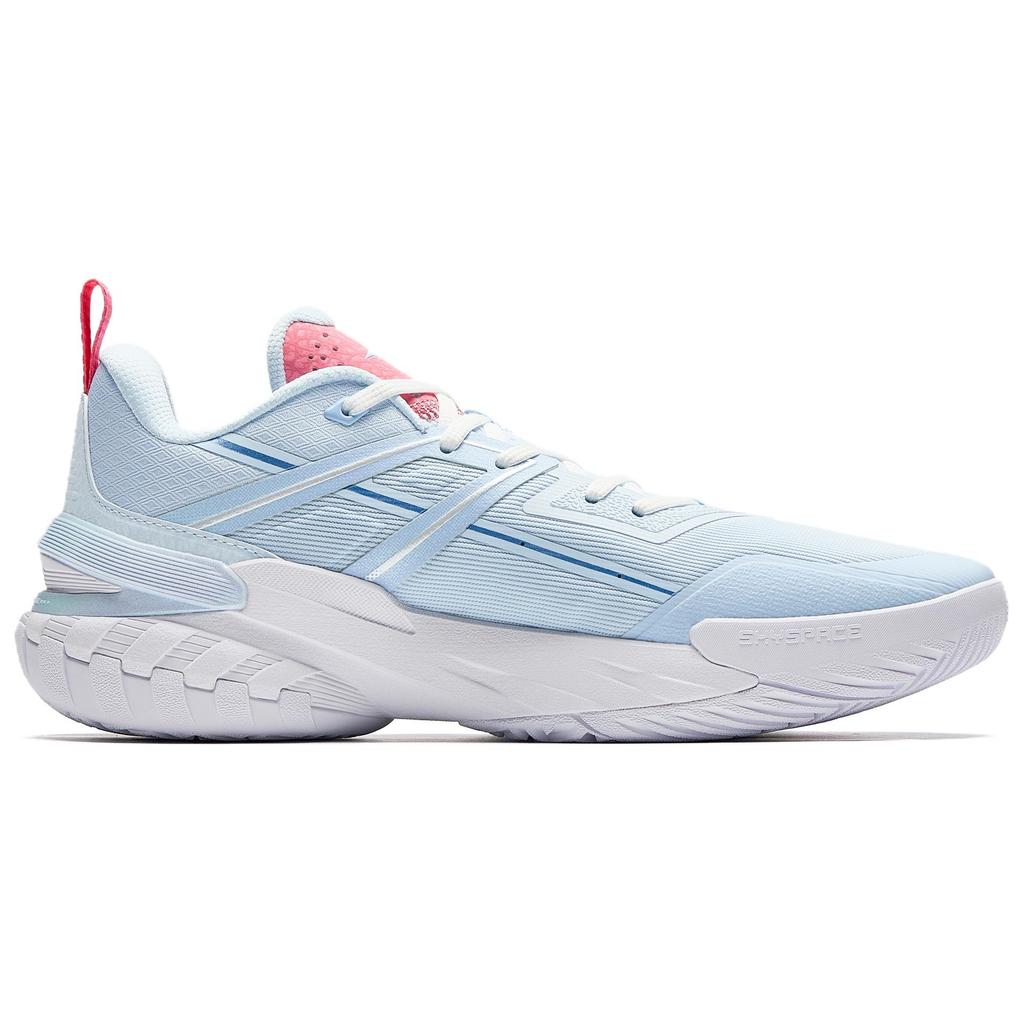 Anta Airspace 6 Cushioning Slip Resistant Anti Rollover Low top Basketball Shoes Men's Blue Pink 912541602Q-7
