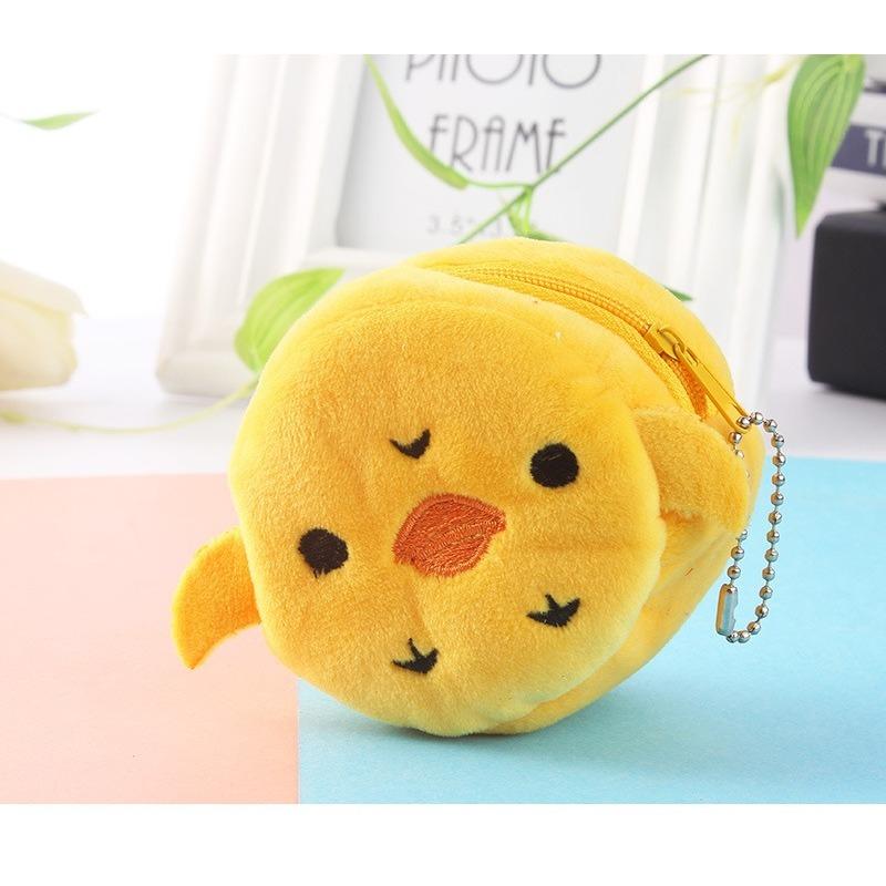 Sevimli Peluş Meyve Karpuz bozuk para cüzdanı Para Cebi Kırmızı Zarf Kulaklık Veri Kablosu Saklama Çantası