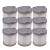 Gut-9 Stück Hepa-Filter für Delonghi Colombina EVO XLM353 XLM355 XLM403 XLM405 XLM407 XLM408 XLM409 Ersatz-Kits