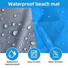 1,4*2m Impermeável Bolso Cobertor de Praia Dobrável Acampamento Esteira Colchão Portátil Leve Exterior Piquenique Esteira Areia Praia Sol