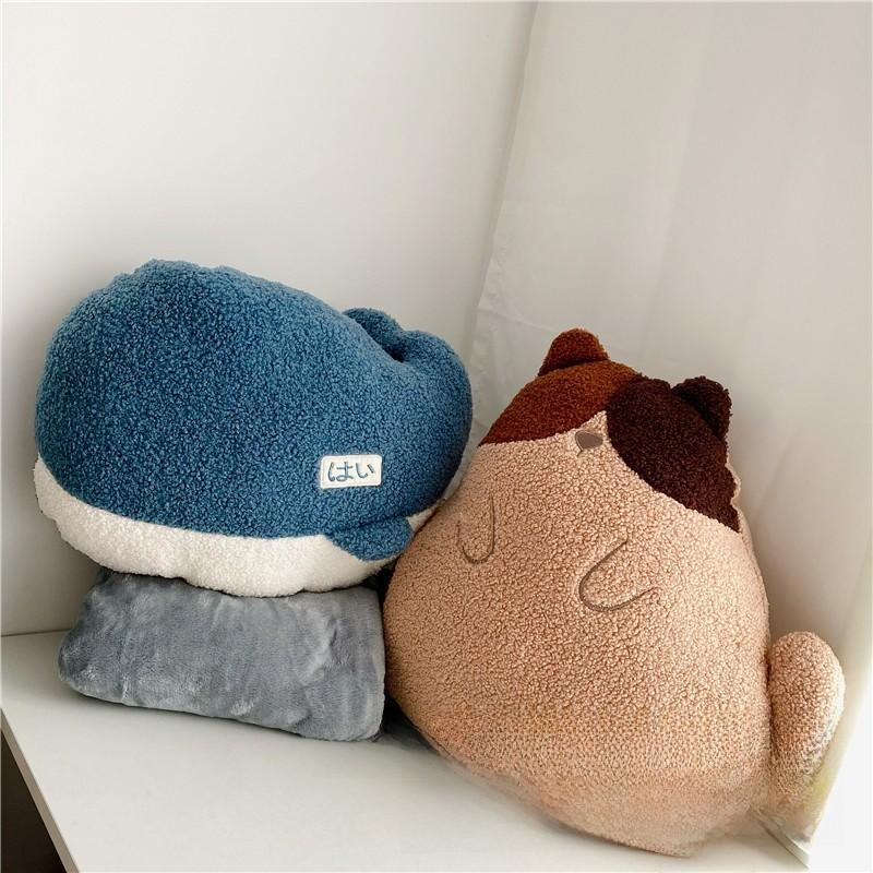 Soft Animal Cushion With Pp Cotton Filling And Spliced Embroidery For Lounge And Car Use